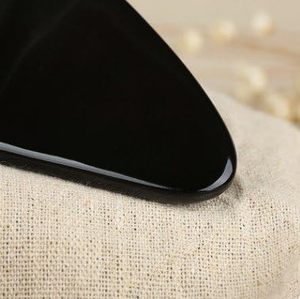 เครื่องนวดหน้าหินกัวซาสีดำธรรมชาติแบบปรับแต่งได้อุปกรณ์ดูแลผิวหินควอตซ์หยกกัวซา - Product Image 4