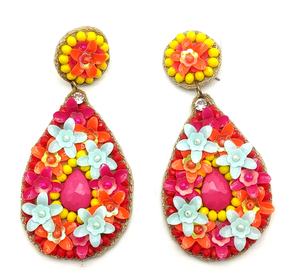 Boucles d'oreilles design de noël, clous d'oreilles en acrylique avec arbre de personnalité fantaisie, stock en vrac - Product Image 3