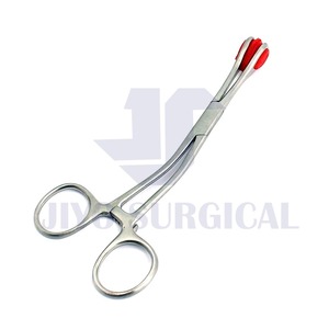 Spons Hemostat ujung halus penjepit karet penjepit pegangan lidah muda <span class=keywords><strong>Forceps</strong></span> CE disetujui alat operasi perlengkapan bedah