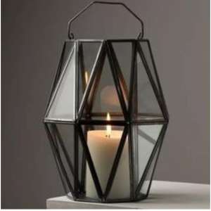 Farol de Vela de Metal Blanco, Decoración Moderna para el Hogar Hecha a Mano, Diseño Minimalista, Material Duradero, Apto para Interiores, Navidad - Product Image 4