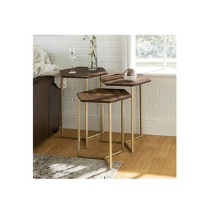 Elegante mesa de madera moderna con almacenamiento para decoración del hogar para sala de estar y dormitorio para villas - Product Image 6