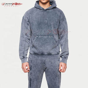 ชุดวอร์มซักสองชิ้นสำหรับผู้ชายเสื้อมีฮู้ดโอเวอร์ไซส์และกางเกงทรงพอดีตัวใส่สบาย - Product Image 4