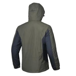 Chaqueta de lluvia impermeable con cinta de costura completa con capucha a prueba de viento 3 capas Material de carcasa para exteriores Chaqueta Deportiva Chaquetas para exteriores - Product Image 2