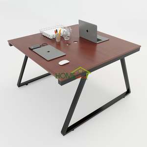 Bureau contemporain Concept II Trapeze II 120x120, assemblage en 2 parties, pieds ergonomiques, mélamine, bois moderne pour bureau HBTH014 - Product Image 2