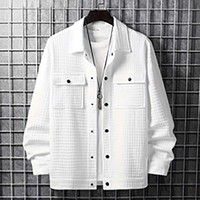 Veste d'hiver pour homme, personnalisable avec logo OEM, tendance, décontractée, jacquard, fine, ample, imperméable, coupe-vent, réversible, écologique