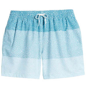 OEM Custom <b>Men</b> Swim <b>Shorts</b> Triple Blue Gradient Speckle Print Eco-Friendly Waterproof Beachwear Quick Dry Board <b>Shorts</b> Factory - Product Image 1