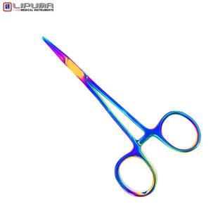 Kelly คีมหนีบทรงตรง5นิ้วทำจากไทเทเนียมทำจากสเตนเลสสตีลจากเยอรมันที่ทนทานทำด้วยมือหลากสี - Product Image 5