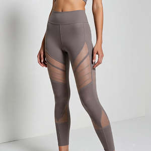 Tummy Control V Cut Leggings avec rayures latérales Collants d'entraînement taille haute pour le yoga, la course et l'entraînement sportif - Product Image 4
