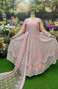 Costume en Chiffon Brodé pour Femmes Pakistanaises de Haute Qualité, 3 Pièces, Prêt à Porter, Collections Eid 2025 et 2026 - Product Image 6