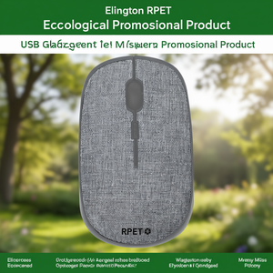 Mouse USB Personalizzato Elington in RPET, Gadget Ecologico Promozionale - Product Image 3