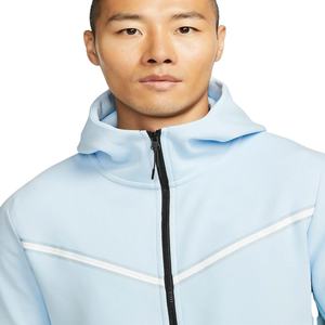 Ensemble de jogging deux pièces pour homme en molleton technique à capuche, taille plus, logo personnalisé, vêtements de sport blancs, survêtement décontracté - Product Image 5
