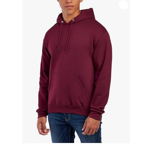 Sweat à capuche en polaire personnalisé avec logo 300 G pour homme, respirant, anti-froissement, motif uni, coupe ample, logo sur le devant - Product Image 3