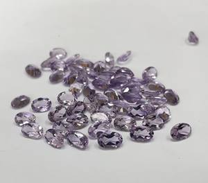 Amatista Rosa natural, corte ovalado, 6x8mm, facetado, suelto, rosa, amatista, corte ovalado, piedra preciosa suelta, calidad superior - Product Image 5