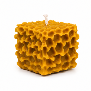 Bougie pilier en cire d'abeille faite à la main, sans gouttes, combustion propre, décoration intérieure, bougie artistique unique, non parfumée, toutes saisons - Product Image 4