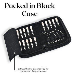 Professionnel 5 pièces outils d'extension de cheveux en acier inoxydable Clips de sectionnement enduit d'aiguille Sier couleur Premium Bla cheveux cheveux humains - Product Image 6