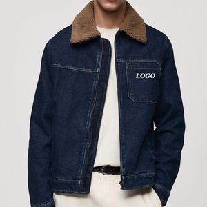 Chaqueta Vaquera Informal de Mezclilla Personalizada de Alta Calidad, Resistente al Viento y Ecológica, de Color Sólido para Hombre, Chaquetas Vaqueras de Moda Primavera 2026 - Product Image 1