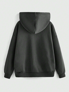 Sweat à capuche zippé 100% coton pour hommes, sweat à capuche thermique zippé de style de rue avec fermeture éclair 100% sweats à capuche en coton pour homme - Product Image 5