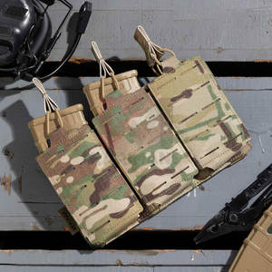 Bolsa Mag táctica Paintball deportes parte superior abierta solo doble Triple Mag soporte duradero sistema MOLLE logotipo personalizado OEM al por mayor - Product Image 6
