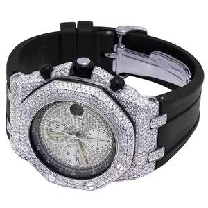 Luxury <b>Mechanical</b> Moissanite Sport Water Resistant Glass Iced Rapper <b>Watch</b> <b>Men</b> Stainless Steel Bezel Vvs Diamond - Product Image 6