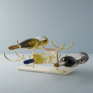 Grand porte-bouteilles en métal en forme de violoncelle avec porte-verres. Pièce d'art pour le sol. Disponible à prix de gros. - Product Image 4