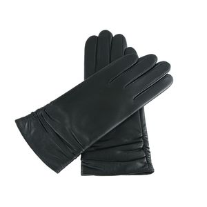 Gants d'hiver chauds de haute qualité en peau de mouton personnalisés, thermiques, unis, pour l'extérieur, avec poignet épais - Product Image 1