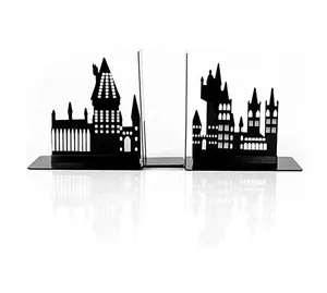 Die Cut Metal Bookends with Hogwarts Castle Ideal for Harry Potter Book Collections & More and completely customizable