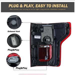 Hochwertige LED-Rückleuchten-Baugruppe Kompatibel mit <span class=keywords><strong>Ford</strong></span> F150 2015-2017 Links Fahrerseite mit Totwinkelassistent HL3Z13405D HL3Z13404D - Product Image 5