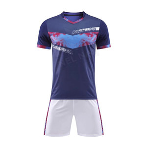 Ensemble de maillots de football pour adultes-Maillot de football à manches courtes-Kits de shorts-Uniformes d'entraînement d'équipe-Vêtements de sport-Uniforme de football - Product Image 1