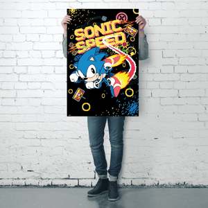 Affiche moderne pour Sonic the Hedgehog Speed, pour décoration murale - Product Image 3