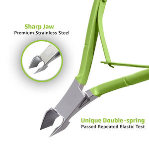 GREEN Coupe-cuticules professionnel pour les doigts Coupe-cuticules en acier inoxydable à ouverture large des mâchoires et lames tranchantes - Product Image 6