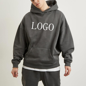 2024 vente en gros de haute qualité Hoddie personnalisé Hodie surdimensionné 100% coton Hoddie pour hommes basiques - Product Image 1