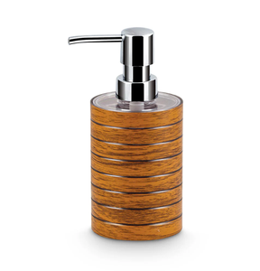 Juego de dispensador de jabón de madera, Soporte redondo para jabonera para ducha, baño, cocina, dispensador de jabón de madera - Product Image 1