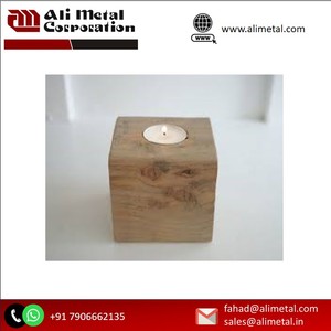 Wooden <b>Candle</b> <b>Holder</b> For Home Hotel Wood Candlestick For Christmas Tabletop Decorative Home Decor Custom Design Available - Product Image 5