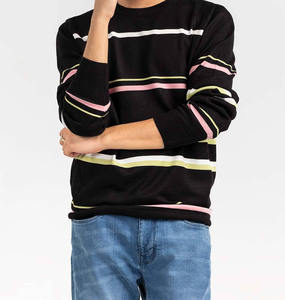 Pull pour homme en coton épais tricoté à la main à col rond à manches longues, respirant, taille plus - Product Image 6