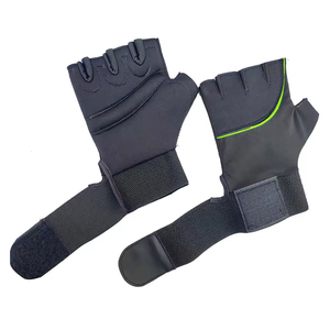 Guantes de levantamiento de pesas de neopreno de la mejor calidad, guantes de entrenamiento de gimnasio de medio dedo con logotipo personalizado para entusiastas del fitness - Product Image 2