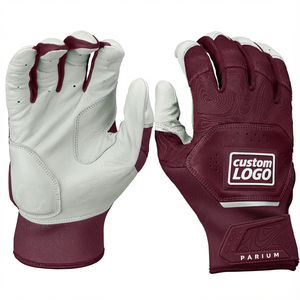 Guantes de Bateo de Béisbol Personalizados y Duraderos, Fabricación OEM al por Mayor, Palma de Cuero Digital, Pedido por Equipo, Zonas Flexibles de Malla Hexagonal, Guantes de Bateo de Softbol - Product Image 1