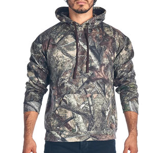 Sudadera con Capucha de Camuflaje para Caza al Aire Libre, para Hombre, de Alta Calidad, con Logotipo Personalizado, 100% Poliéster - Product Image 4