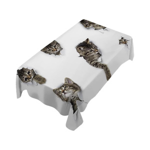 Mantel personalizado de la mejor calidad, diseño personalizado, decoración de boda elegante, manteles de algodón - Product Image 5