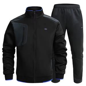 Traje deportivo informal de manga larga para hombre, tejido de punto, ropa deportiva de moda, chándales para hombre, ropa para hombre - Product Image 1
