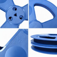 Bobina Porta Componenti Elettronici in Plastica Stampata a Iniezione, Blu PS, Direttamente dalla Fabbrica