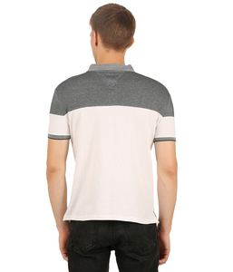 100% algodón para camiseta Polo con diseño de ojo de pájaro corte y costura patrón sólido camisetas de tela de pana - Product Image 3