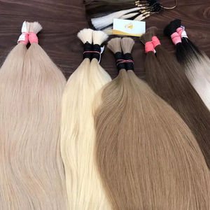 Extensiones de Cabello Humano Virgen 100% Liso de Lujo de Vietnam, Color a Granel, Mejor Precio, Alta Calidad, Venta al por Mayor, 100g - Product Image 1