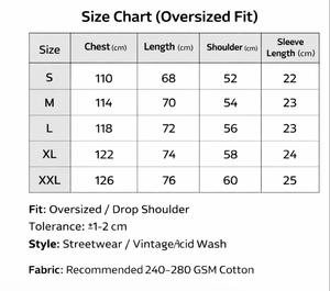 T-shirt Oversize Col Rond Manches Courtes en Coton/Polyester Délavé à l'Acide, Personnalisable avec Logo Frontal, Style Streetwear, 220g, Vierge OEM - Product Image 6