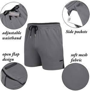 Nouveau été hommes maille Gym musculation décontracté Shorts amples Joggers extérieur Fitness Shorts de plage hommes Shorts de sport - Product Image 5