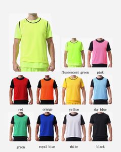 Couleur unie unisexe sans manches entraînement maille transparente Football gilets haute qualité pratique porter Football sport Football débardeur 100% - Product Image 4