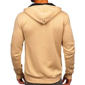 Wholesale Sleeve Zipper Tech Fleece New Sports Contrast Full <b>Zip</b> Thermal Hoodie - Product Image 2