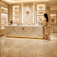 Arredamento per Salone di Bellezza, Espositore con Display LED, Arredamento per Esterni, Espositore per Profumi, Vetrina Personalizzata per Unghie