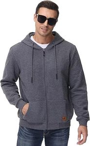 Men's Comfortable 100% Cotton Sweatshirt Jacket Custom for Puff Print Zip-Up Hoodie Streetwear for Winter - Product Image 3