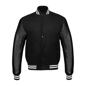 Vestes Letterman universitaires personnalisées de style américain avec col montant Service OEM d'origine écologique disponible pour l'hiver - Product Image 6