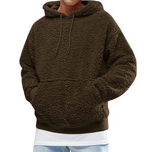 Sudadera gruesa de Sherpa para hombre, Sudadera con capucha de mezcla de algodón de alta calidad para hombre, cálida y cómoda, esencial para el invierno - Product Image 1